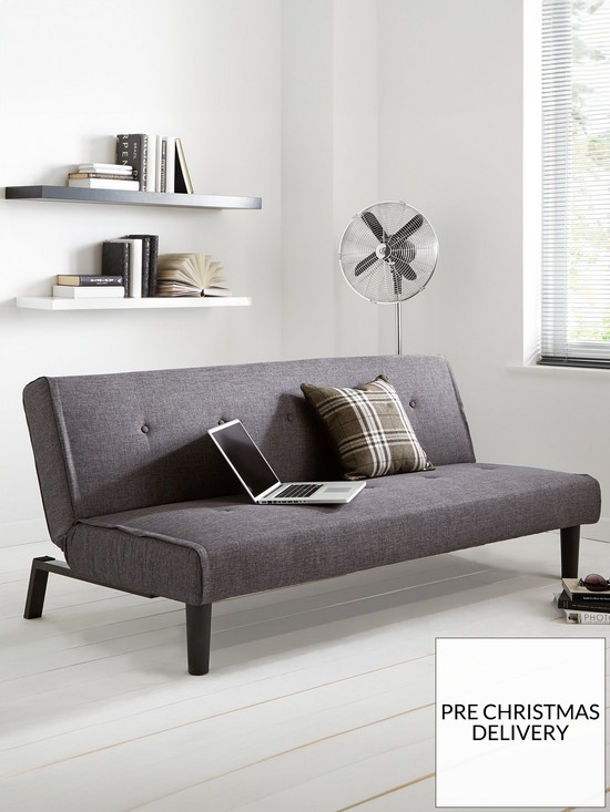 front image of dax-fabric-sofa-bed