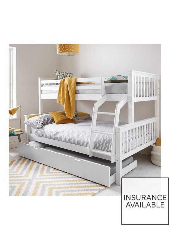 front image of very-home-novara-detachable-trio-bunk-bed-with-mattress-options-buy-amp-savenbspndash-white--nbspexcludes-trundle