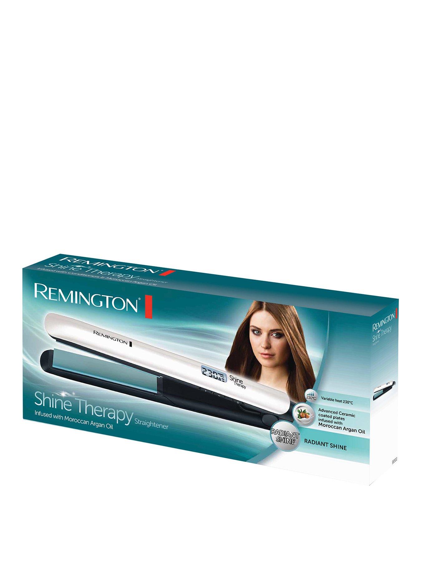 Plancha de pelo - REMINGTON Shine Therapy, 120 V, 230 °C, No aplicable