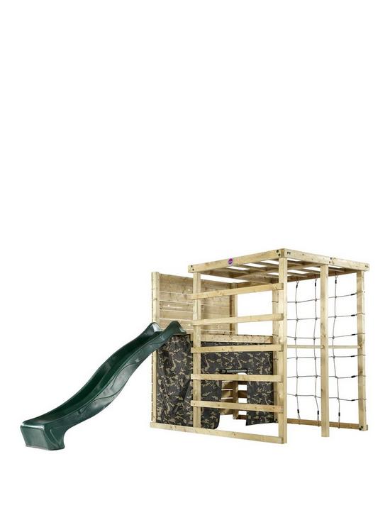 front image of plum-climbing-cube-wooden-play-centre