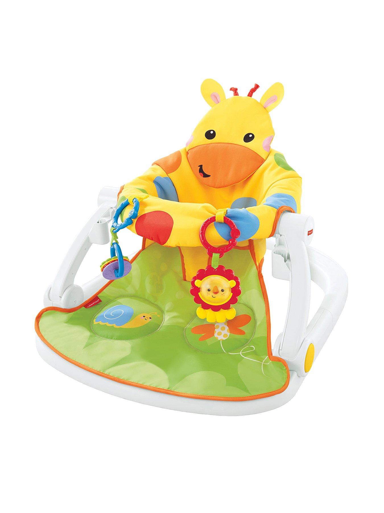 Fisher Price Giraffe Sit Me Up Floor Seat With Tray Littlewoods Com