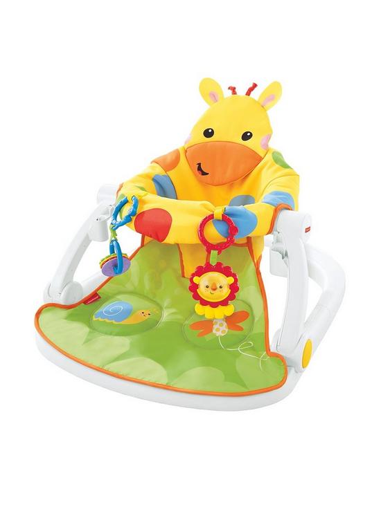 front image of fisher-price-giraffe-sit-me-up-floor-seat-with-tray