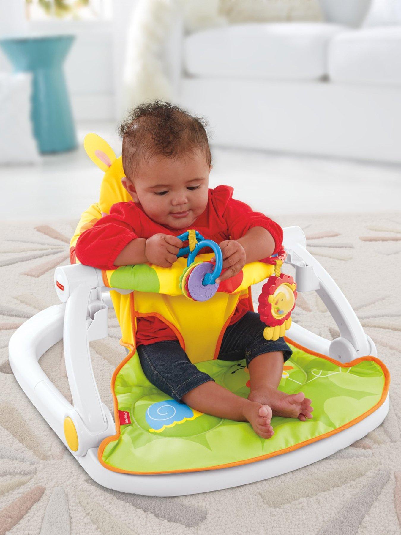 Image 5 of 7 of Fisher-Price Giraffe Sit-Me-Up Floor Seat with Tray