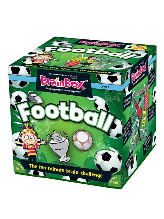 front image of brain-box-football-quiz-game