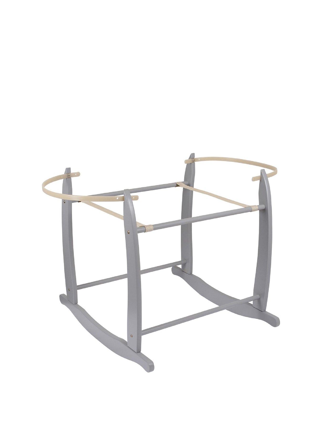 Blanc Clair de Lune Deluxe Rocking Moses Basket Stand