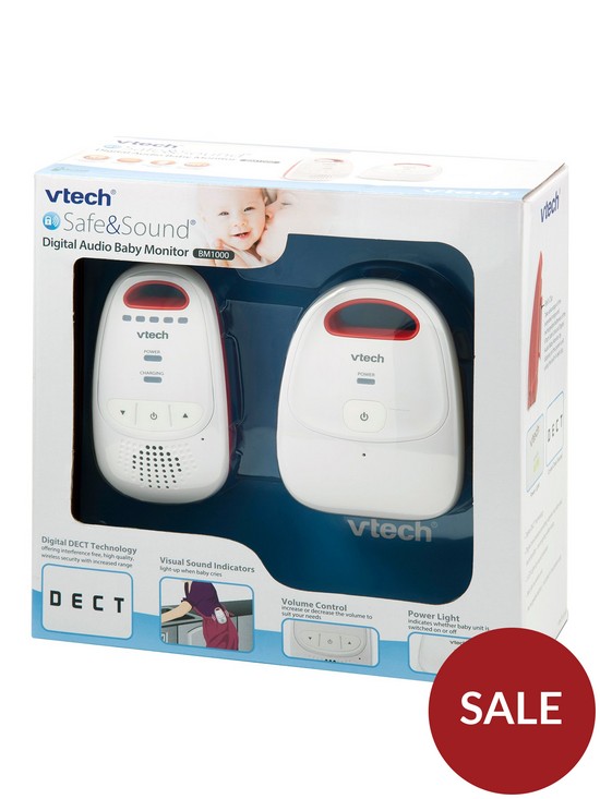 front image of vtech-digital-audio-baby-monitor-bm1000