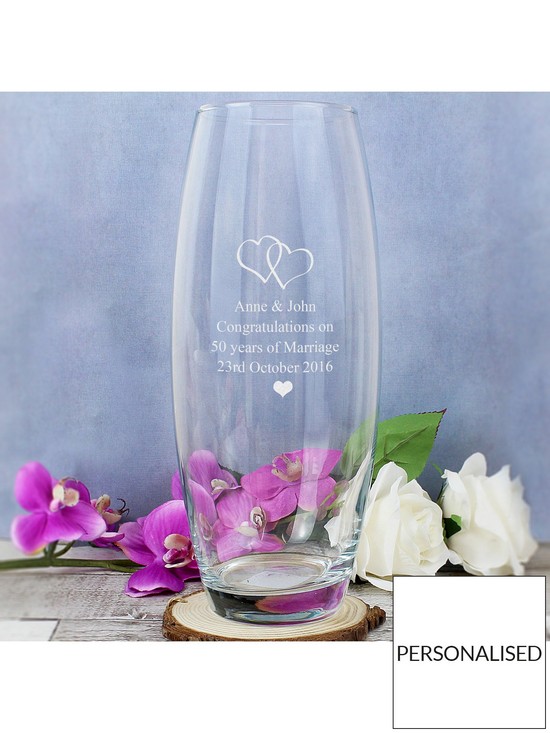 stillFront image of the-personalised-memento-company-personalised-entwined-hearts-vase