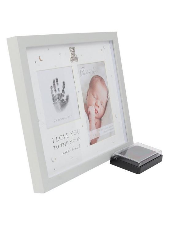 stillFront image of bambino-by-juliana-tiny-fingers-photo-frame-and-ink-pad
