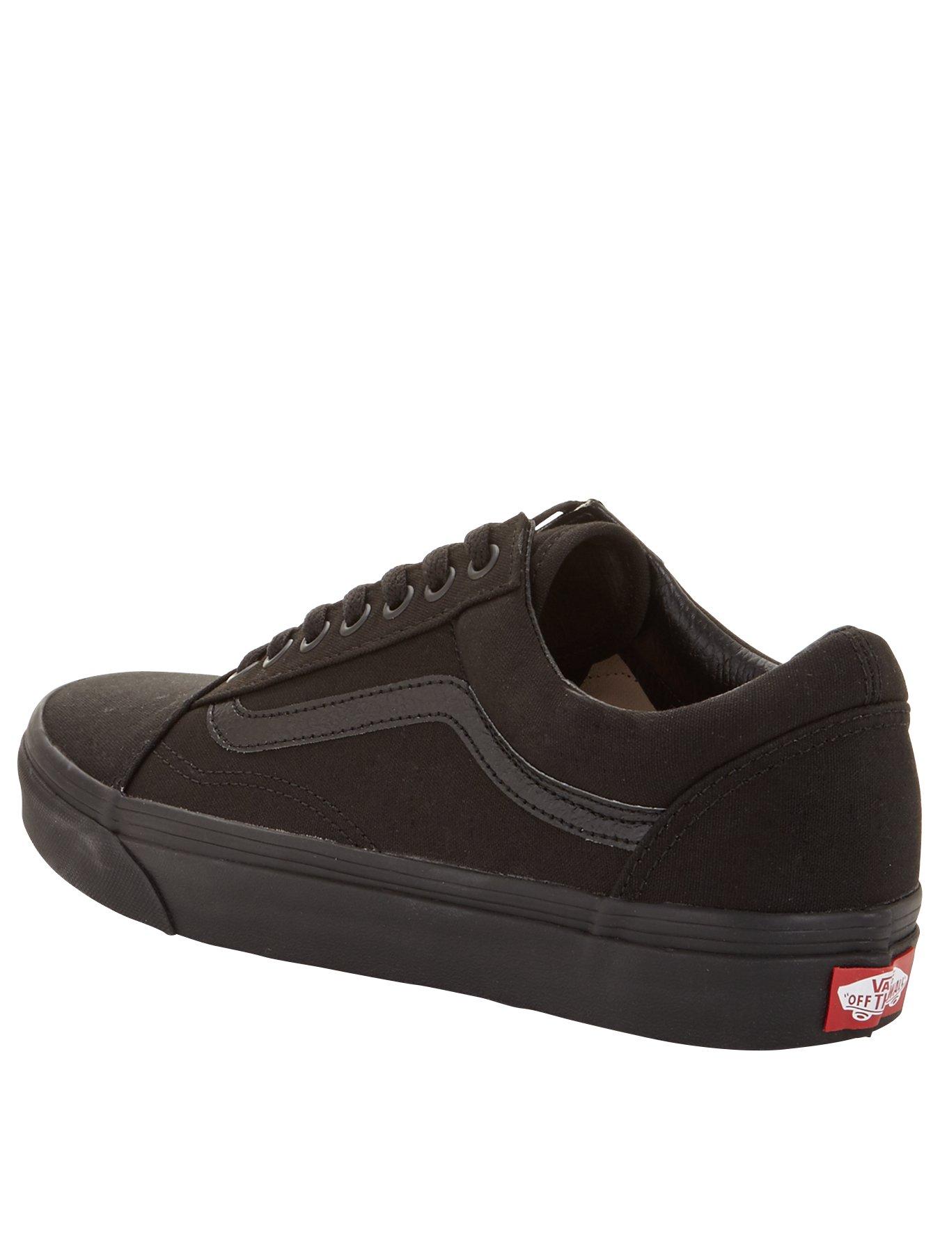  image of vans-unisex-old-skool-trainers-black