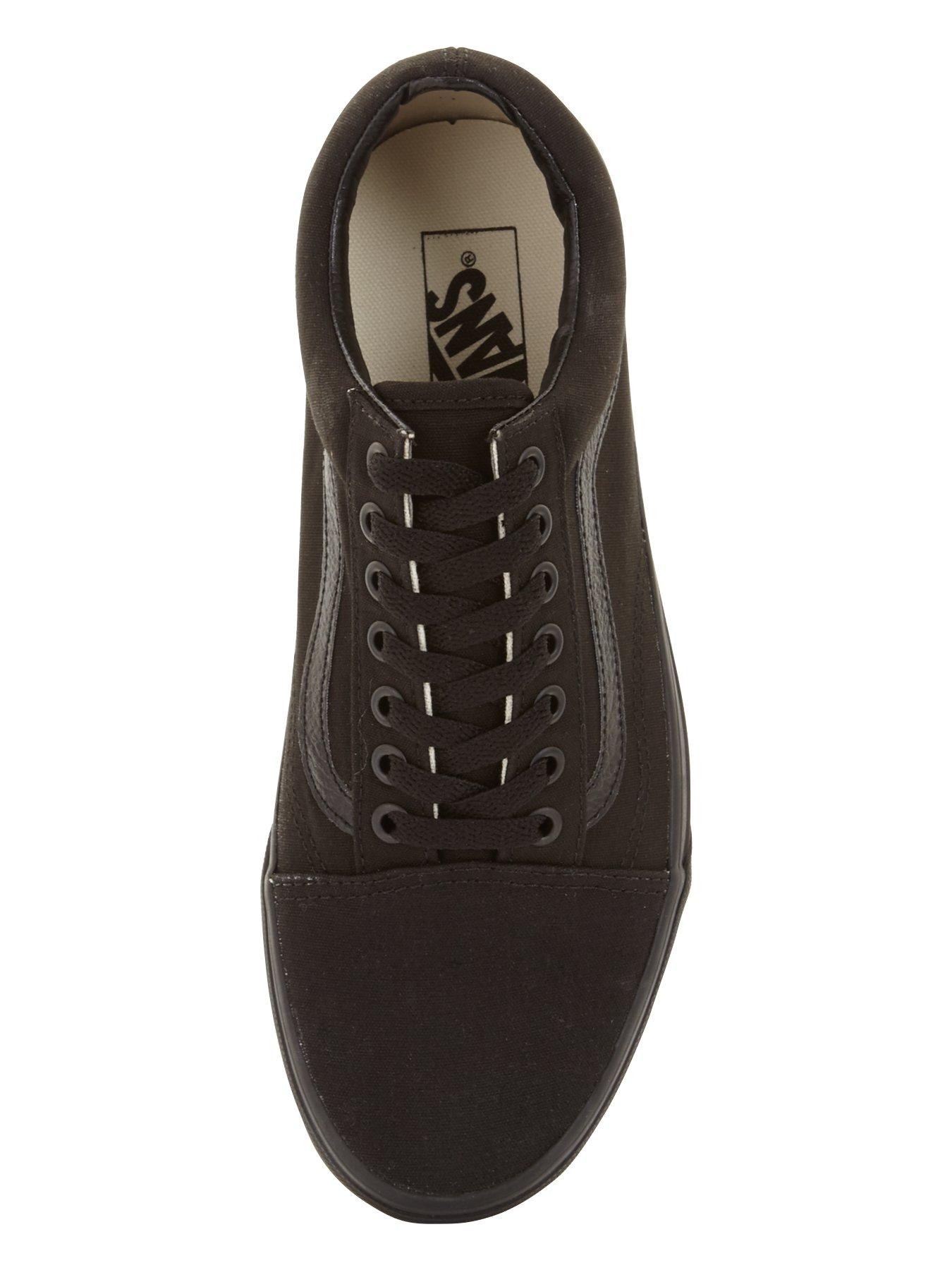  image of vans-unisex-old-skool-trainers-black