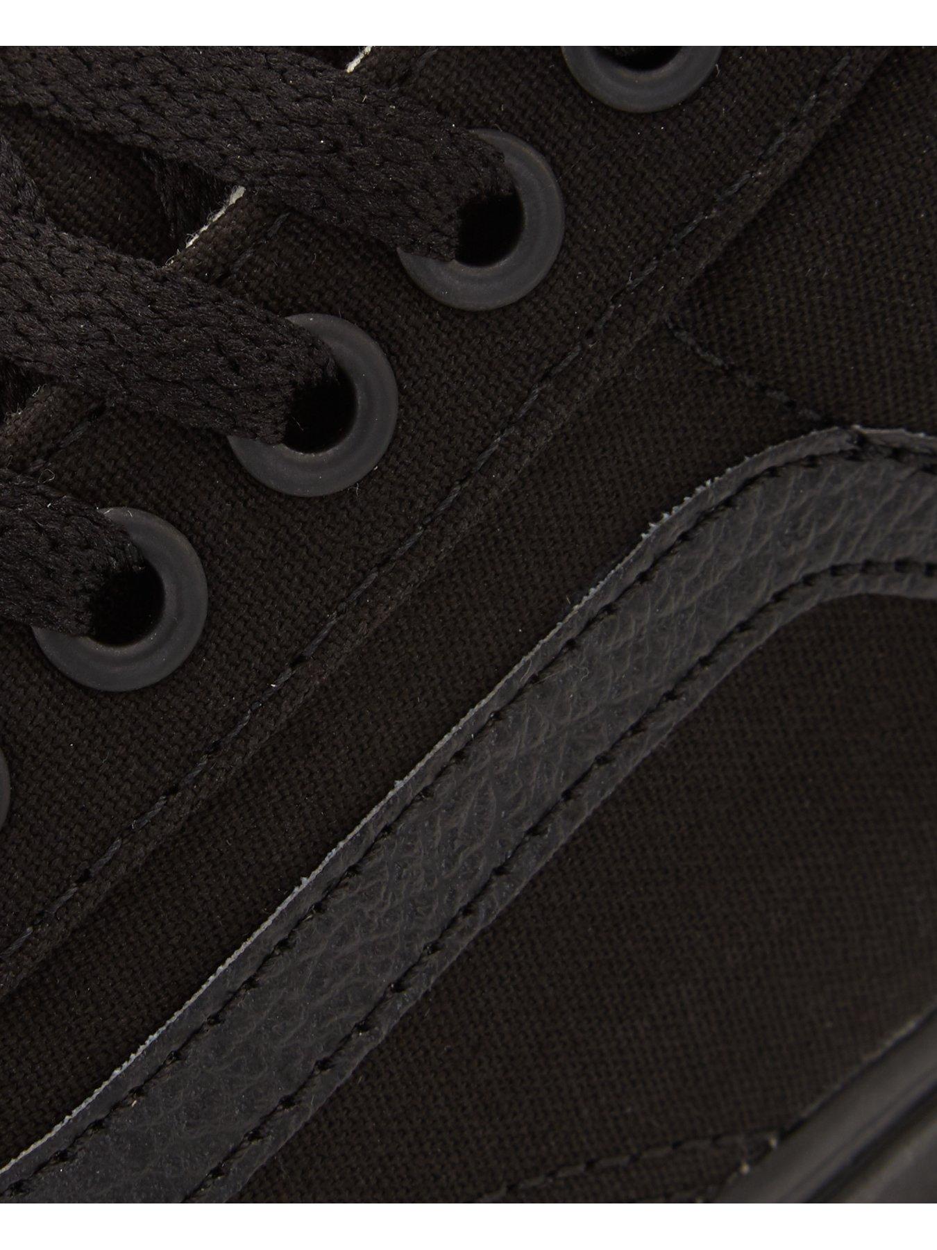  image of vans-unisex-old-skool-trainers-black
