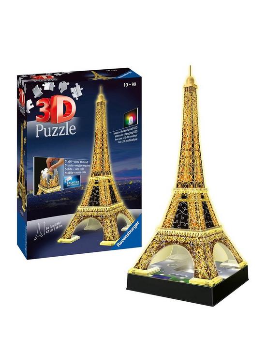 front image of ravensburger-eiffel-tower-night-edition-3d-puzzle