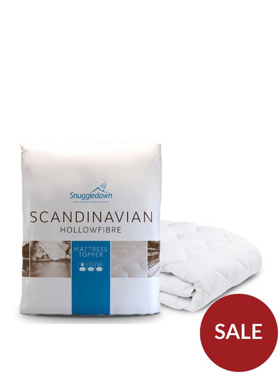 stillFront image of snuggledown-of-norway-scandinavian-hollowfibre-mattress-topper