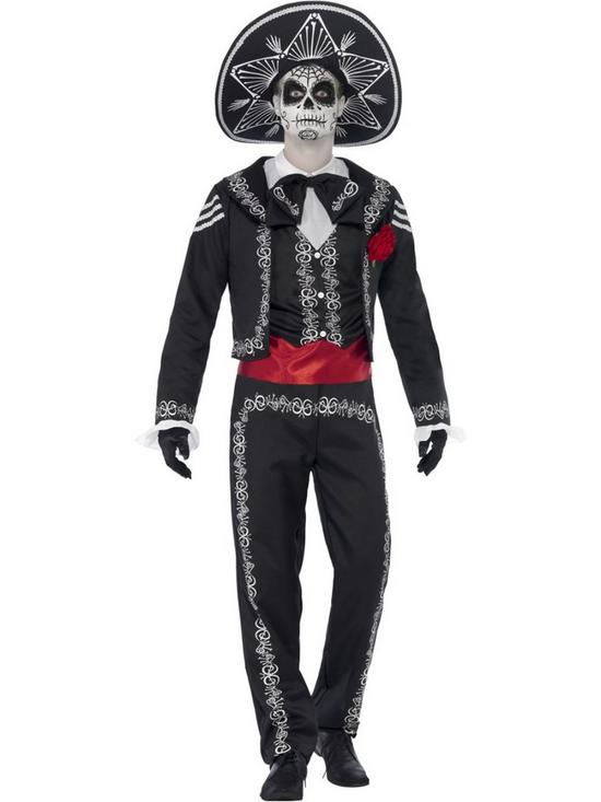 front image of day-of-the-dead-sentildeor-bones-adult-costume