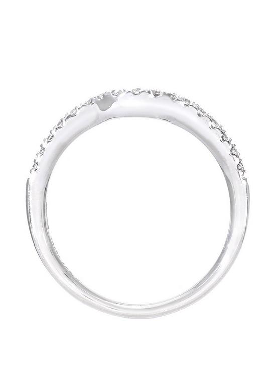stillFront image of love-diamond-9ct-white-gold-20-point-diamond-shaped-eternity-ring