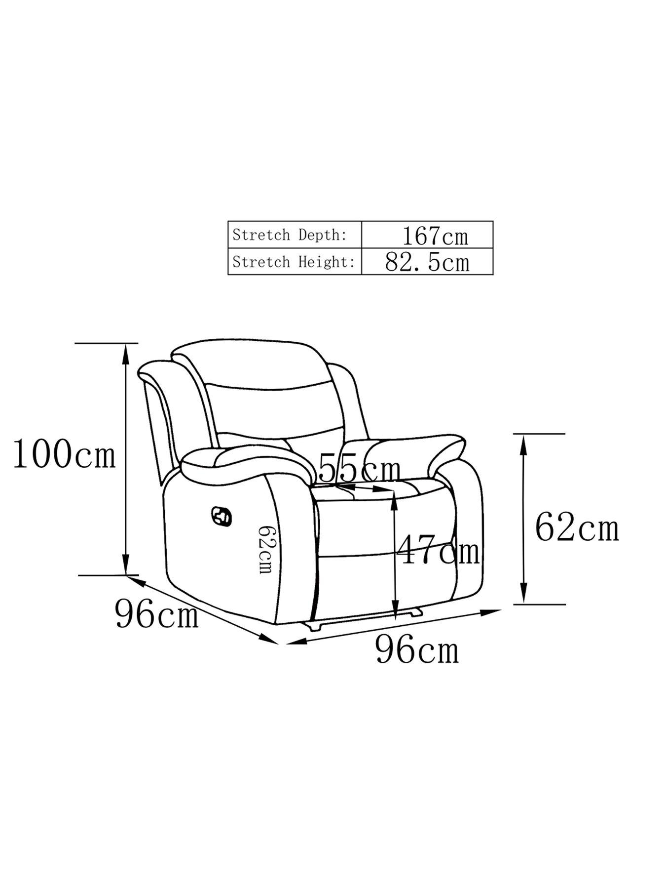 Image 3 of 4 of Rothbury&nbsp;Luxury Faux Leather High Back Manual Recliner Armchair&nbsp;- FSC&reg; Certified