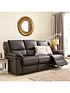  image of albionnbspluxury-faux-leather-2-seater-manual-recliner-sofa