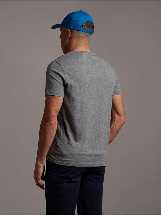 stillFront image of lyle-scott-mens-t-shirt-mid-grey-marl