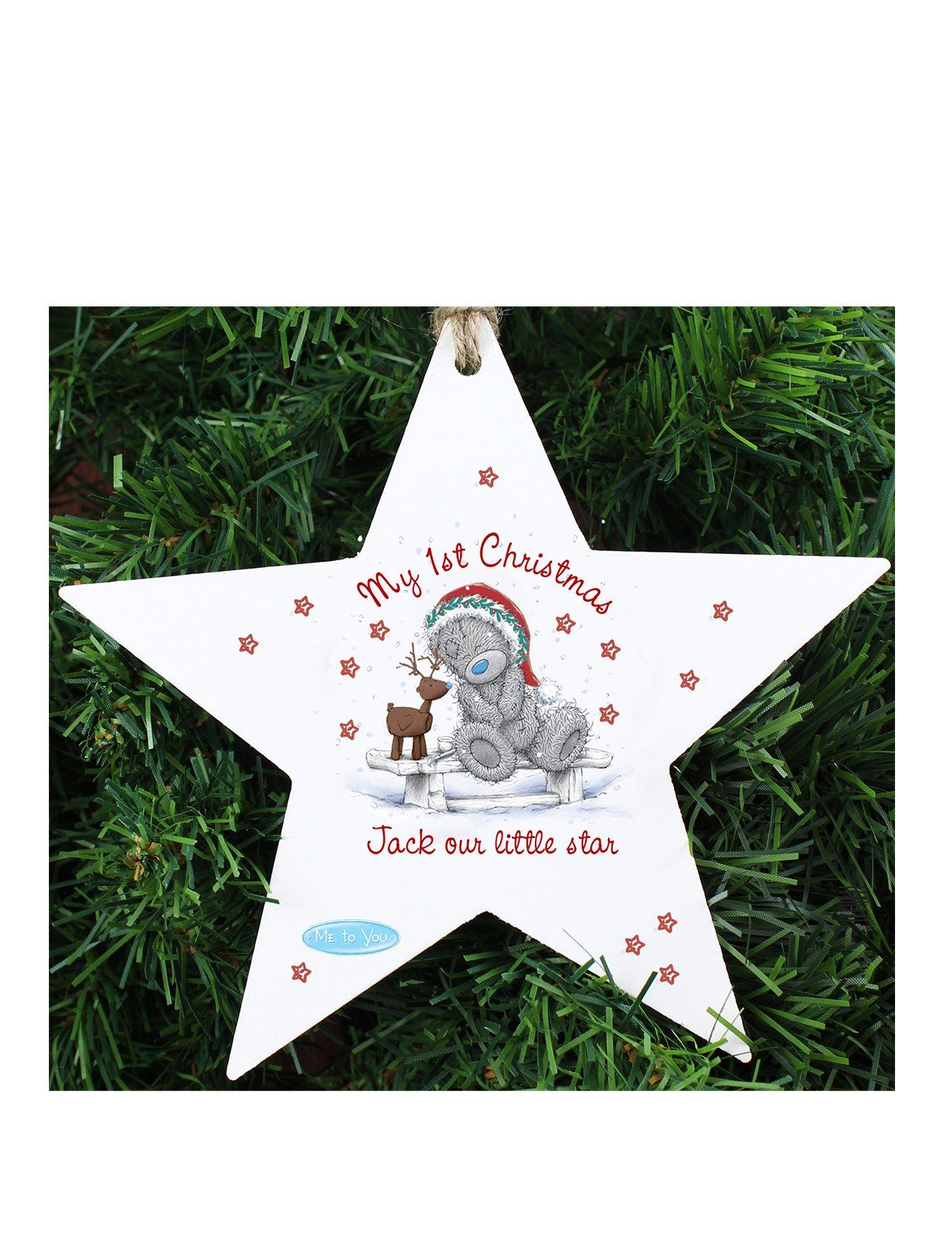 Me To You Personalised 1st Christmas Bauble Littlewoods Com