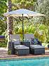  image of very-home-coral-bay-multi-functional-sun-lounger-set