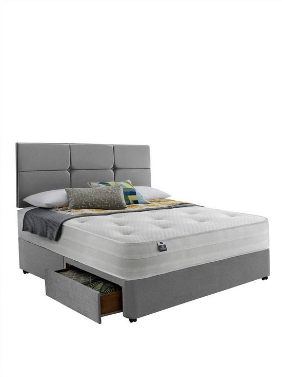 stillFront image of silentnight-penny-eco-1200-pocket-divan-bed-with-storage-options--nbspfirm