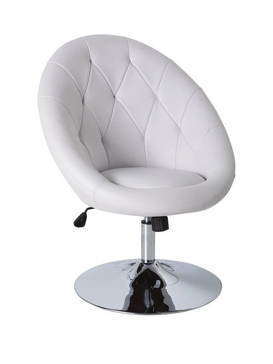 front image of very-home-odyssey-leisure-chair-white