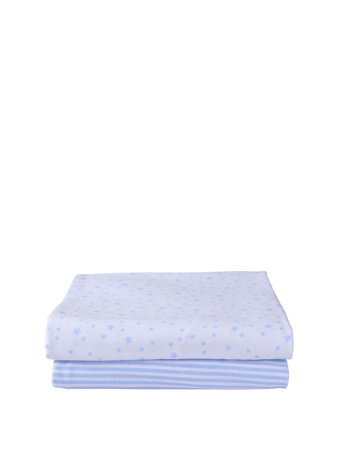 Clair De Lune Printed Cot Bed Sheets Stars/Stripes