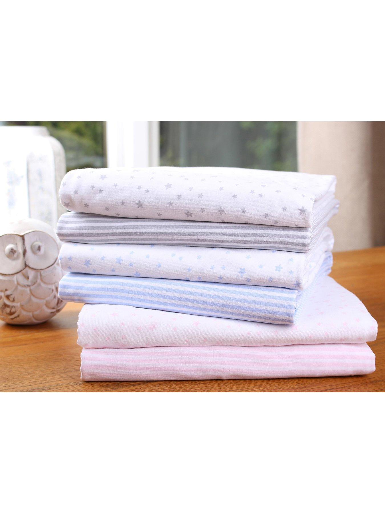 Clair De Lune Printed Cot Bed Sheets Stars/Stripes