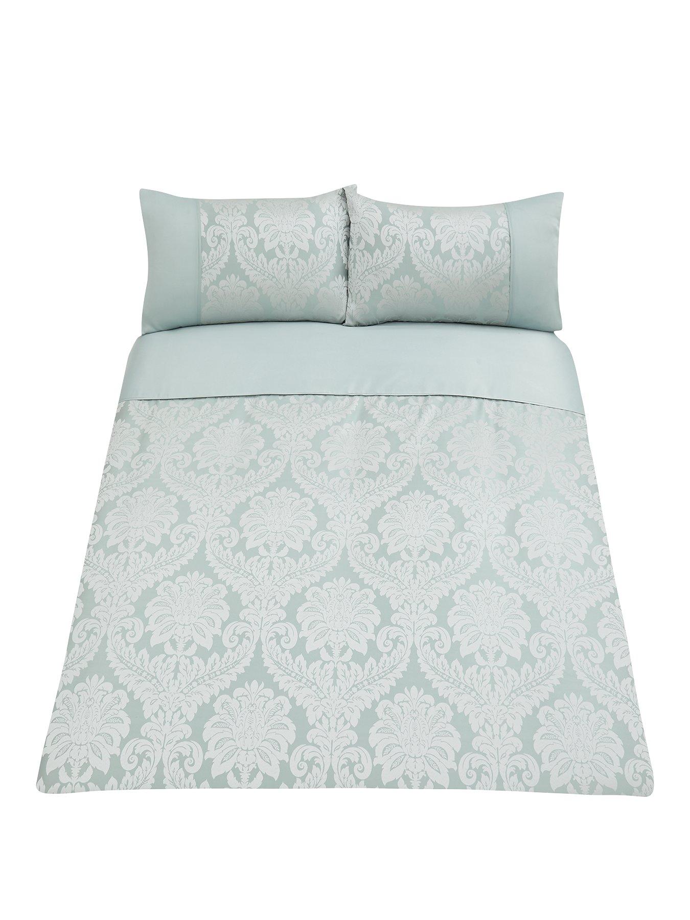 Duck Egg Blue Jacquard Bedding Sets Bedding Design Ideas