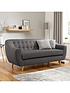  image of very-home-claudia-3-seater-fabric-sofa