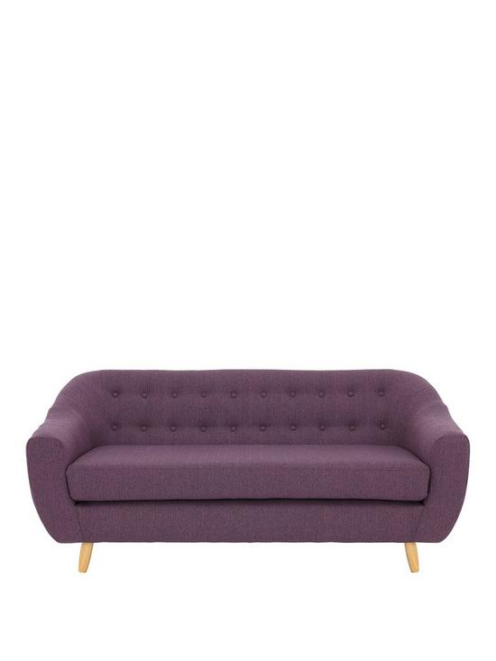 front image of claudia-3-seater-fabric-sofa