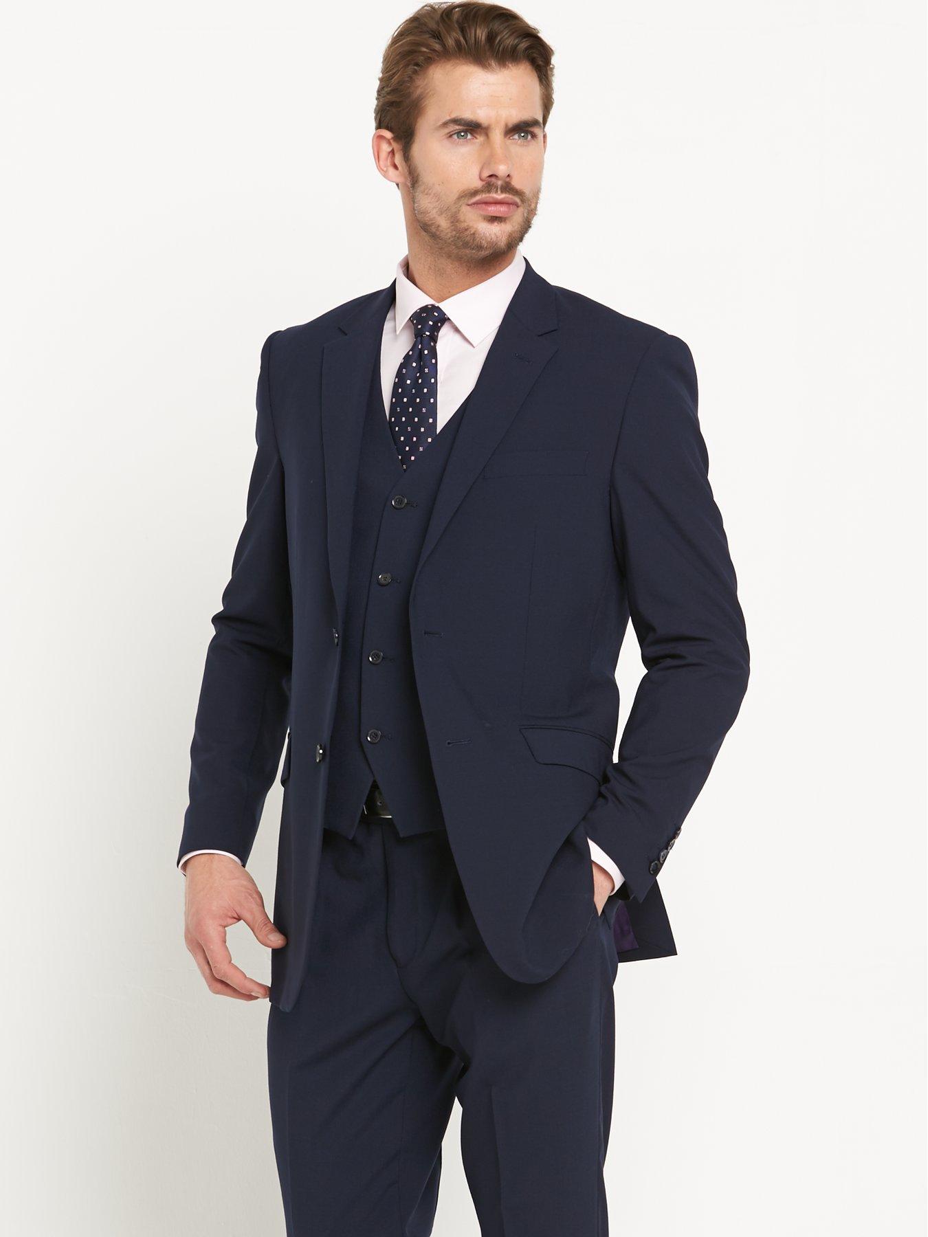 Corneliani Other Materials Suit in Blue Black for Men Save 24% Mens Clothing Suits Two-piece suits 
