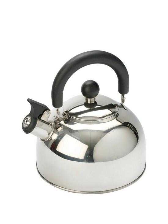 front image of vango-2l-stainless-steel-kettle-with-folding-handle