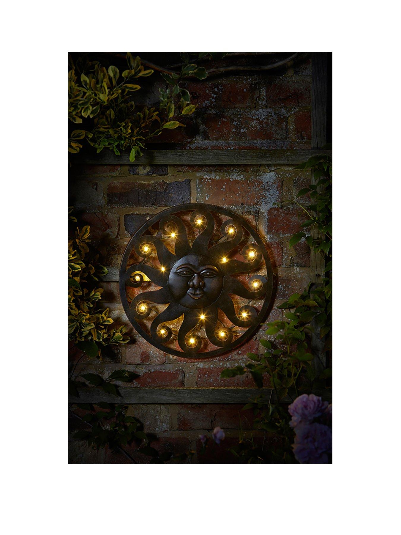 undefined In-Lit Wall Décor - Celestial Sun - 12 Warm White LEDs