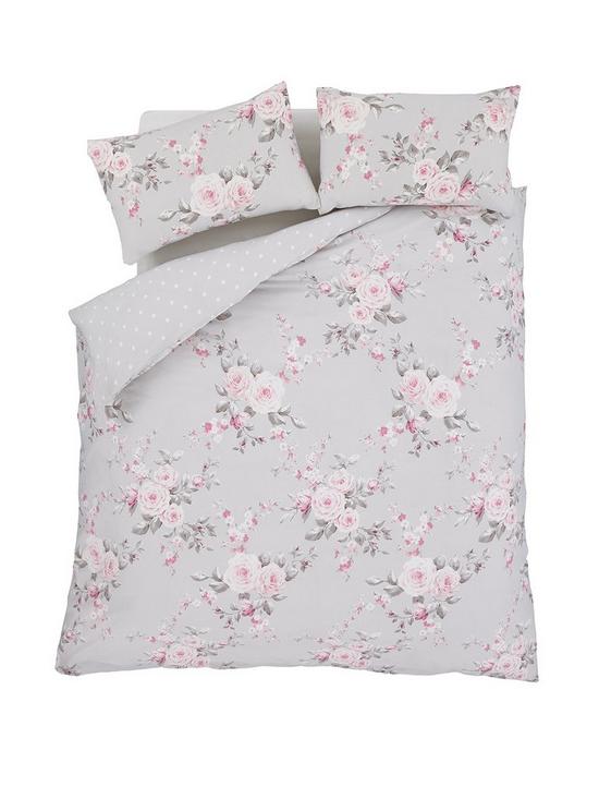stillFront image of catherine-lansfield-canterbury-easy-care-duvet-cover-set-grey