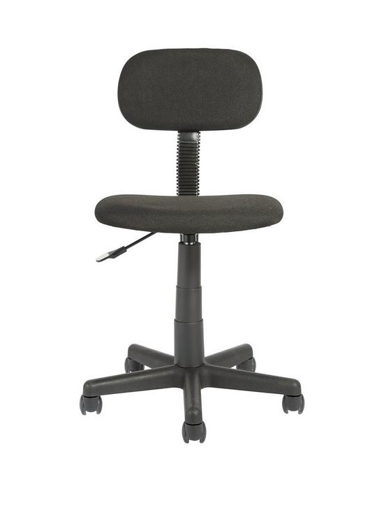 front image of everyday-gas-lift-office-chair-black