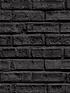  image of arthouse-black-brick-wallpaper
