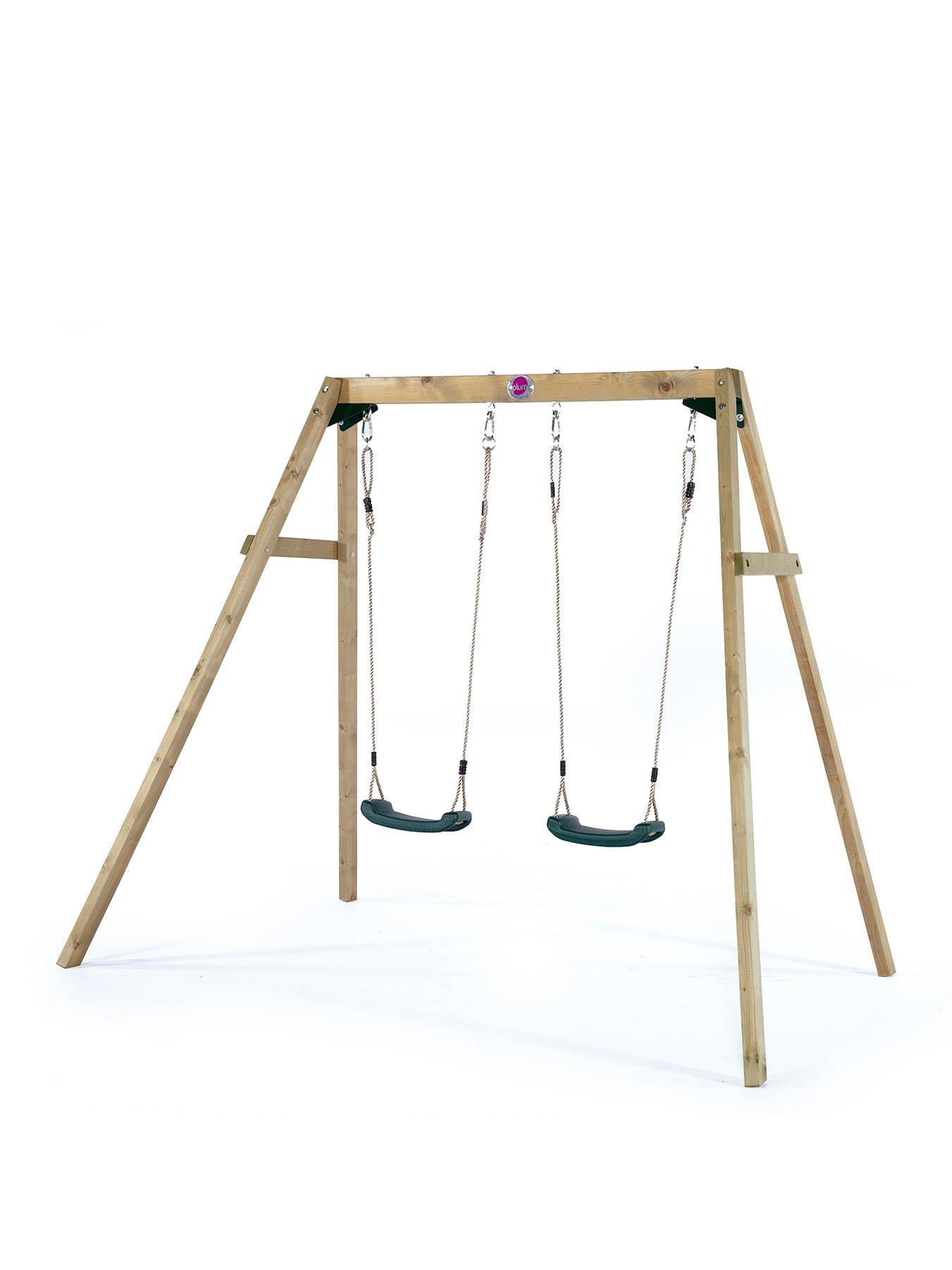 undefined Wooden Double Swing Set