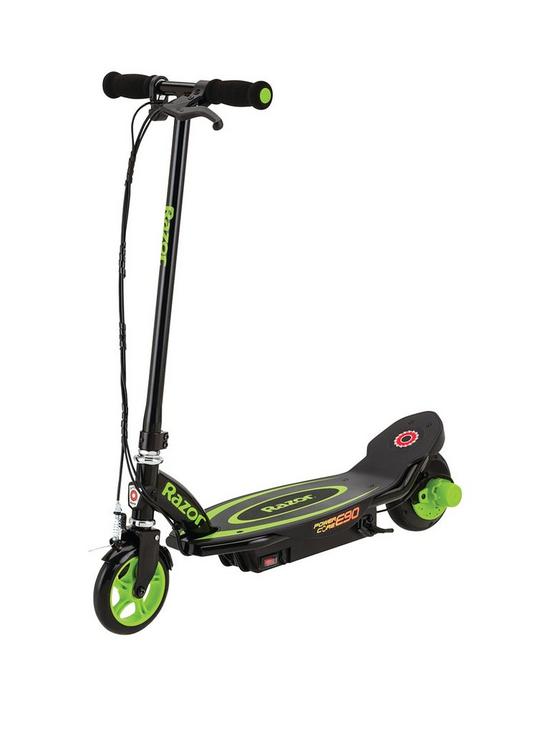 front image of razor-powercore-e90-scooter-green