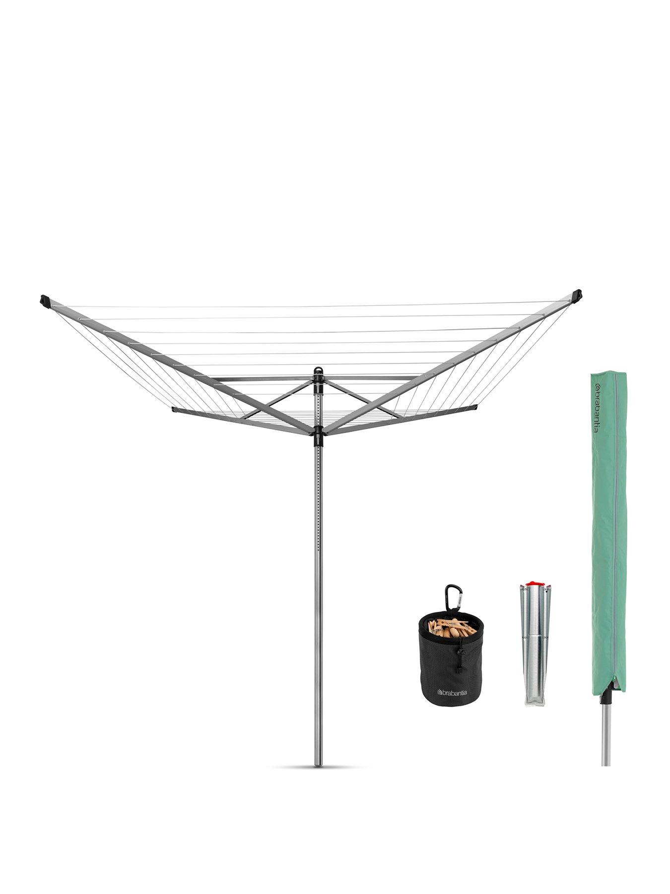Image 1 of 5 of Brabantia Lift-O-Matic Rotary 50M Airer with Accessories