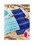 catherine-lansfield-rainbow-beach-towel-pair-blue-amp-aquafront