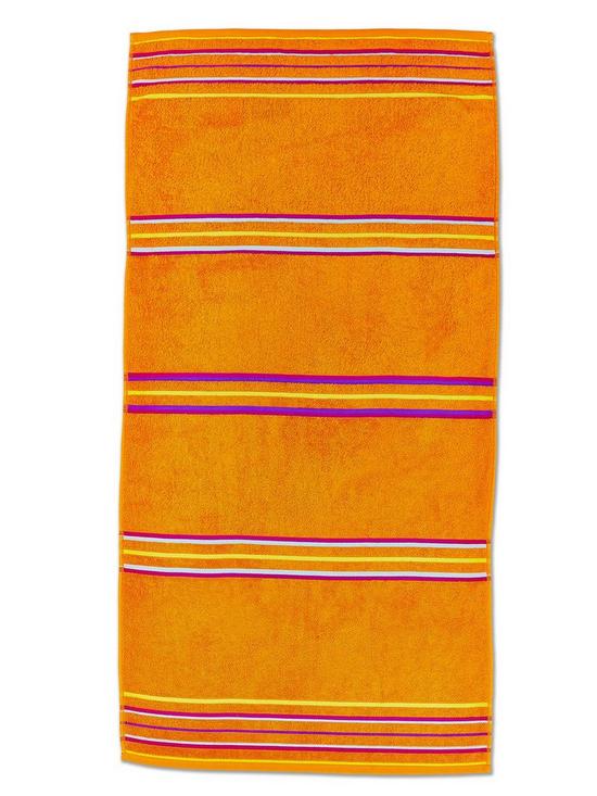 stillFront image of catherine-lansfield-rainbow-beach-towel-pair-pink-amp-orange