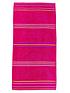  image of catherine-lansfield-rainbow-beach-towel-pair-pink-amp-orange