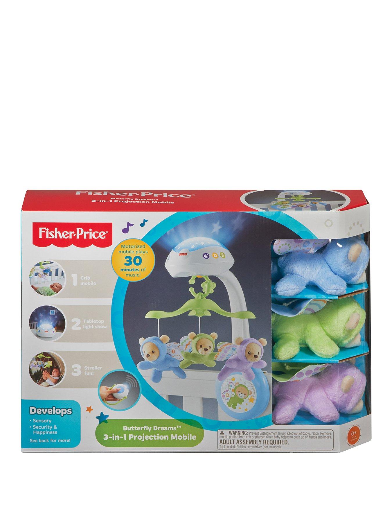 Fisher Price Butterfly Dreams 3 In 1 Projection Baby Mobile