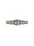  image of moissanite-lady-lynsey-9ct-gold-1ct-total-round-brilliant-moissanite-trilogy-ring-with-stone-set-shoulders