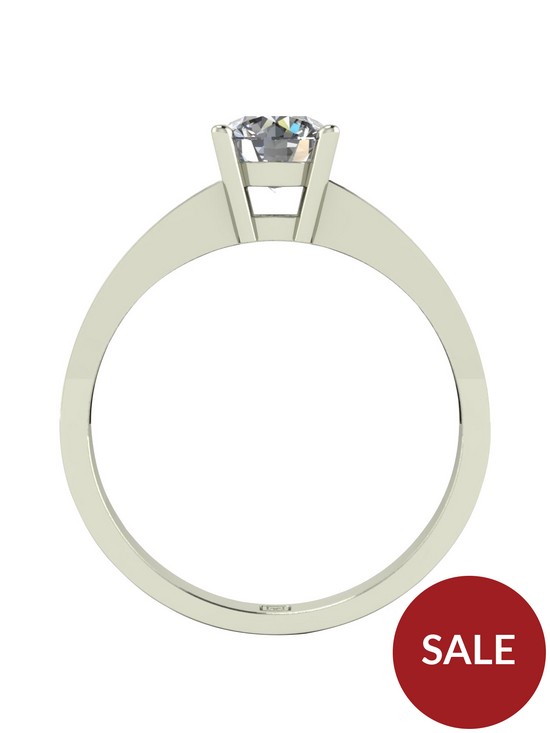 stillFront image of moissanite-lady-lynsey-9ct-gold-1ct-total-round-brilliant-moissanite-solitaire-ring-with-stone-set-shoulders