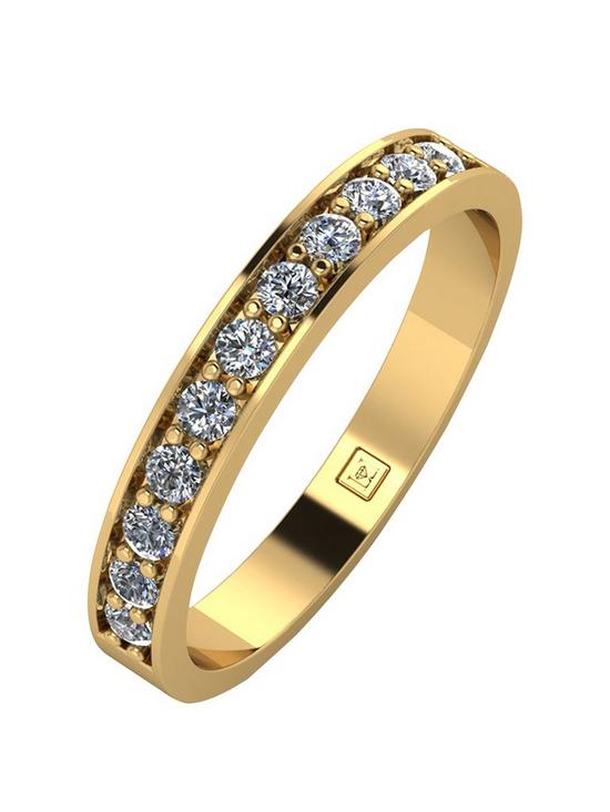 front image of moissanite-lady-lynsey-9ct-gold-1ct-moissanite-eternity-ring