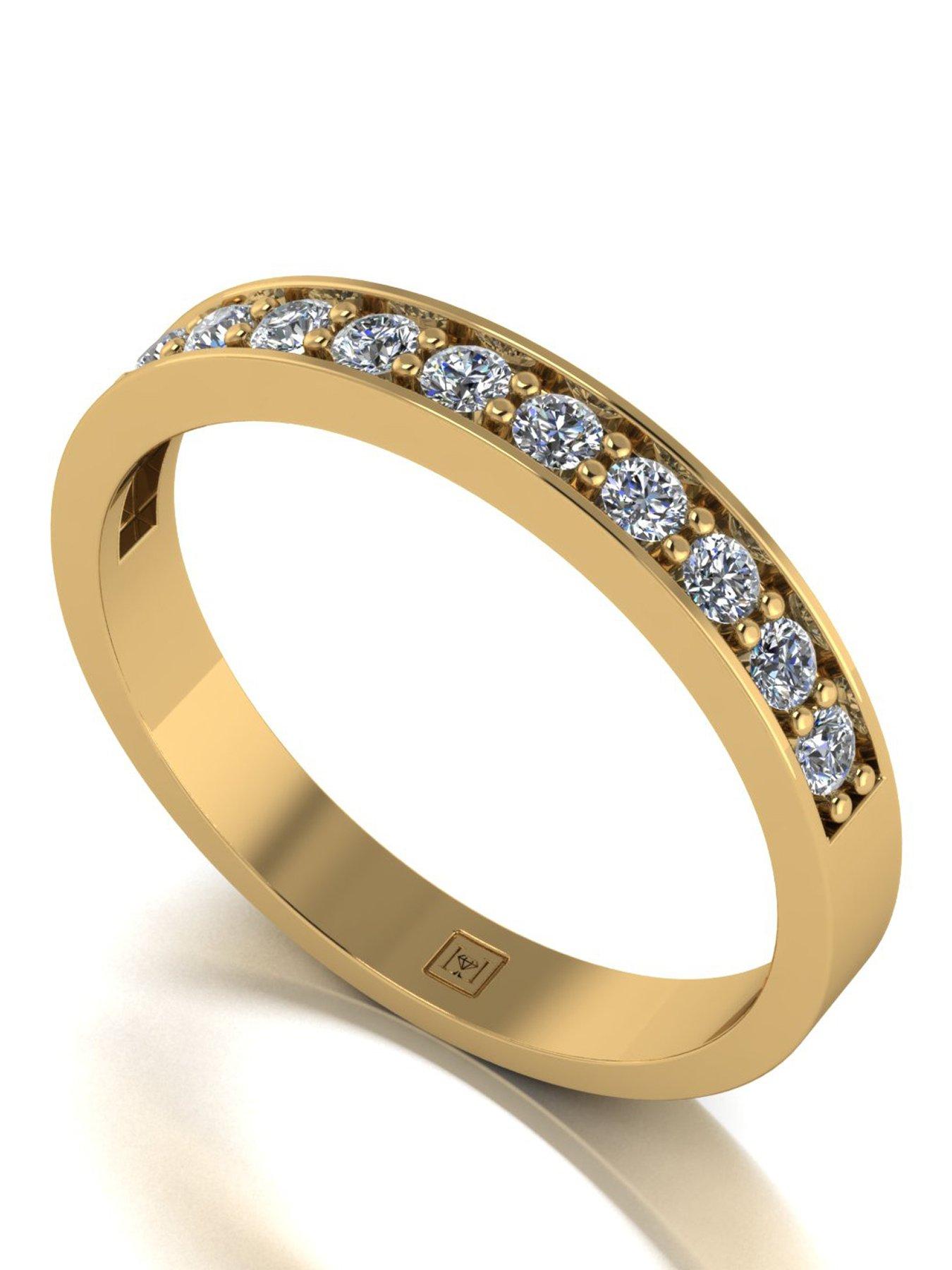 Moissanite Lady Lynsey 9ct Gold 0.33ct Moissanite Eternity Ring