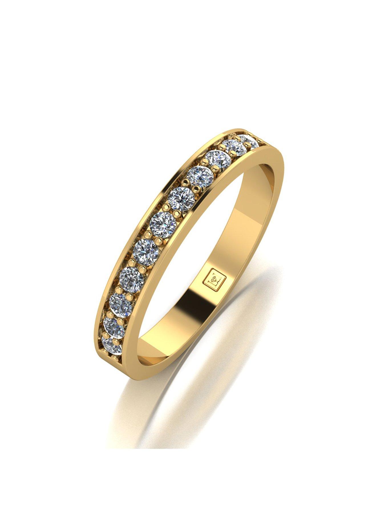 Image 3 of 5 of Moissanite Lady Lynsey 9ct Gold 1ct Moissanite Eternity Ring