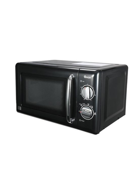 stillFront image of swan-sm22080b-20-litre-manual-microwave-black
